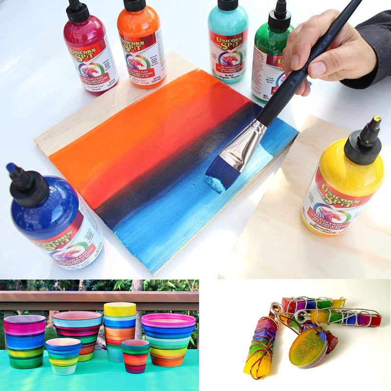 Unicorn SPiT 5770010 Gel Stain and Glaze, Midnight's Blackness 4.0 FL OZ Bottle - Image 2